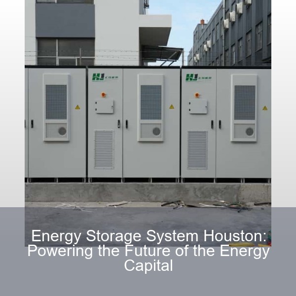 Energy Storage System Houston: Powering the Future of the Energy Capital